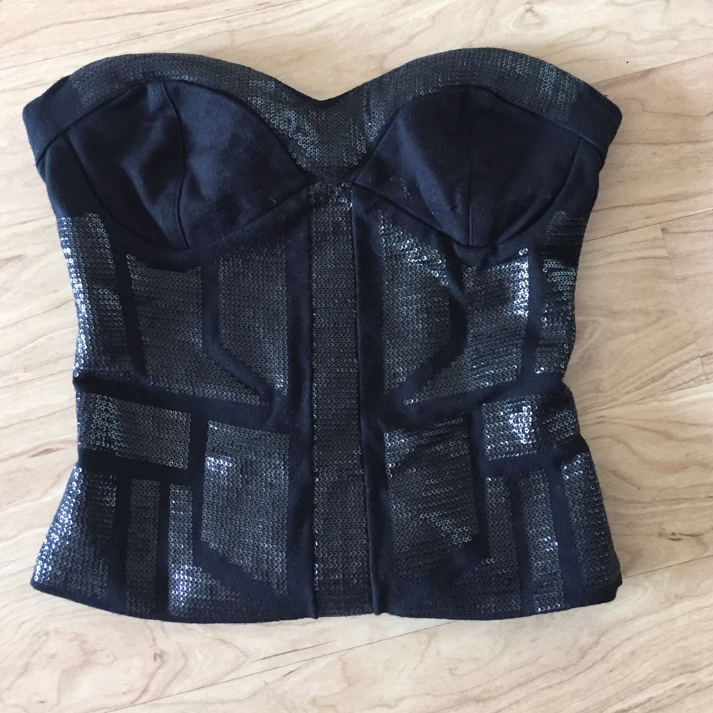 Sequin corset tank